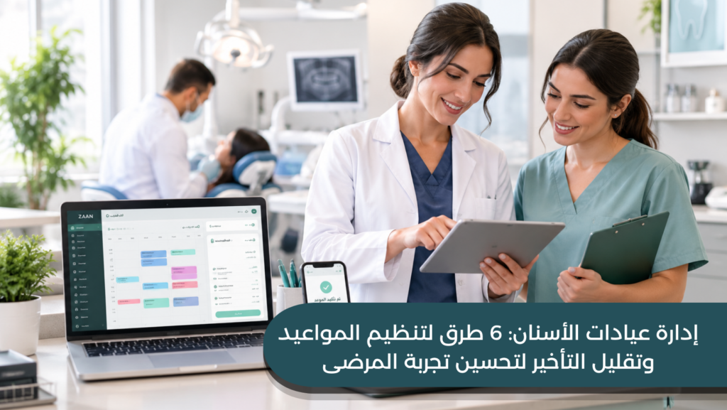إدارة عيادات الأسنان: 6 طرق لتنظيم المواعيد وتقليل التأخير لتحسين تجربة المرضى